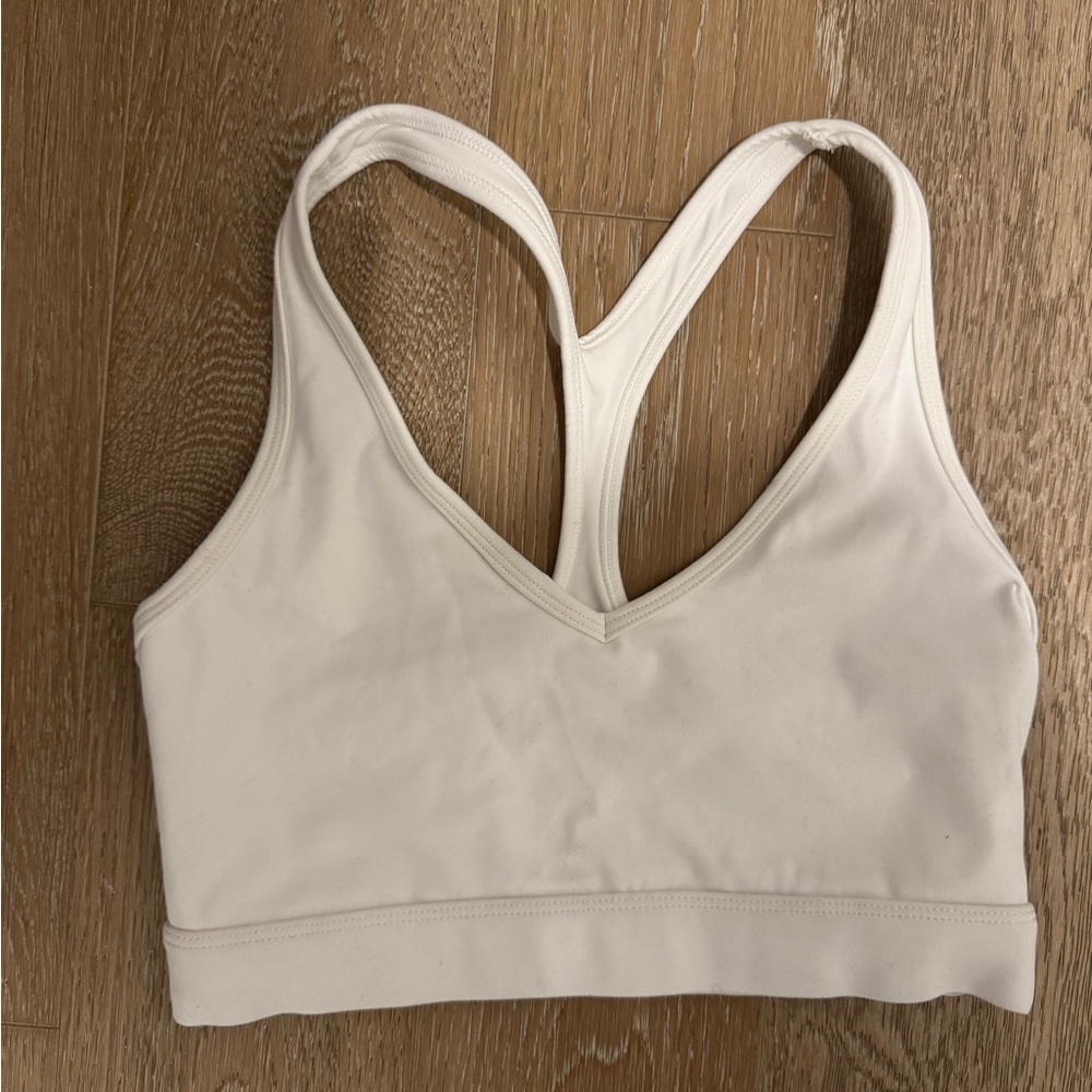 Varley white sports bra size S